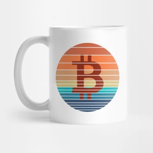 Bitcoin Retrowave Mug